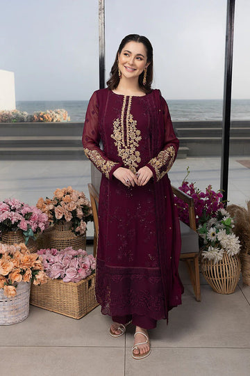 Azure Embroidered Suits Unstitched 3 Piece AS-106 Carnelian - Luxury Collection